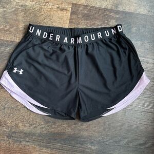 EUC Black and purple athletic shorts